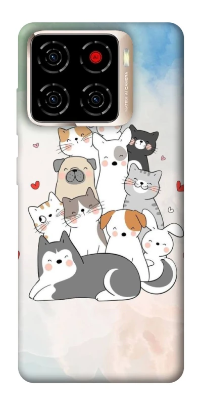 Чохол на ZTE Blade A56 Funny Pets ver.2 фото 1 з 1