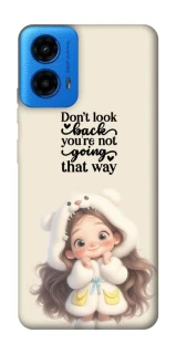 Чехол на Motorola Moto G45 Don't look back фото 1 из 1