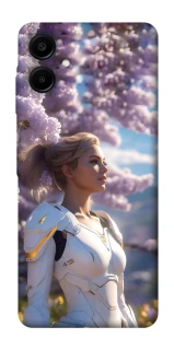 Чехол на Samsung Galaxy A07 Cyber space girl ver.1 фото 1 из 1