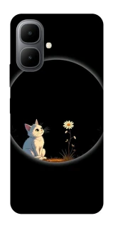 Чехол на Infinix Smart 10 Cat and flower фото 1 из 1