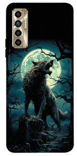 Чохол на TECNO Camon 17P Вовк під місяцем фото 1 з 1