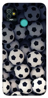 Чехол на TECNO POP 5 Футбольные мячи фото 1 из 1