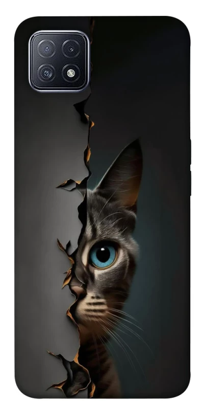 Чохол на Oppo A73 Кіт-підглядач v2 фото 1 з 1
