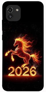 Чехол на Samsung Galaxy A03 Red Fire Horse ver.1 фото 1 из 1