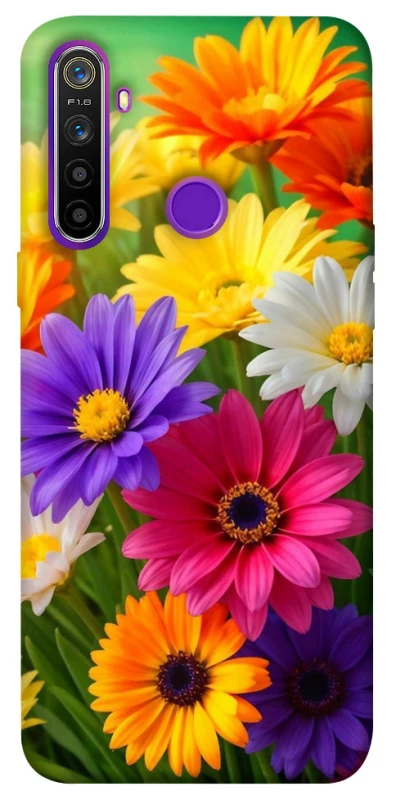 Чехол на Realme 5 Flowers v32 фото 1 из 1