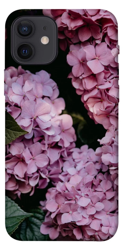 Чехол на Apple iPhone 12 (6.1") Розовые гартензии фото 1 из 1
