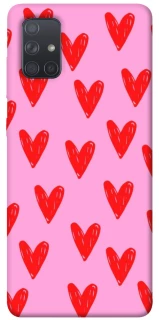 Чохол на Samsung Galaxy A71 Red hearts 2 фото 1 з 1