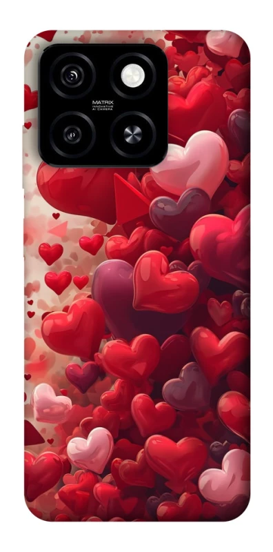 Чехол на ZTE Blade A55 4G Many hearts фото 1 из 1