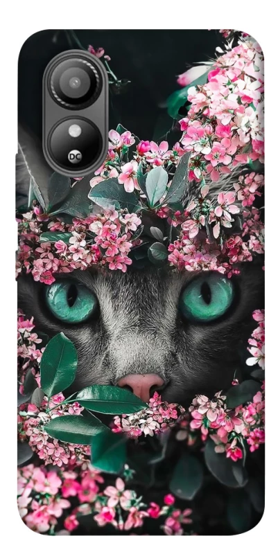 Чехол на ZTE Blade L220 Кот в цветах фото 1 из 1