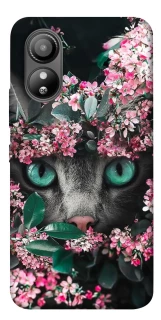 Чехол на ZTE Blade L220 Кот в цветах фото 1 из 1