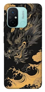Чохол на Xiaomi Redmi 12C / Poco C55 gold dragon фото 1 з 1
