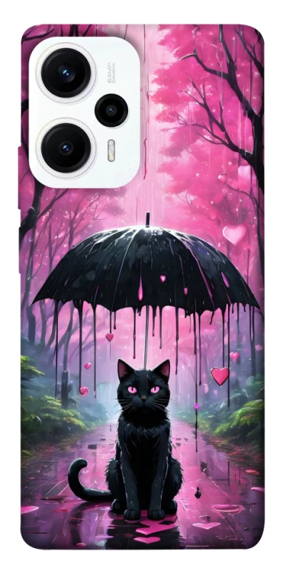 Чохол на Xiaomi Poco F5 / Note 12 Turbo Black cat фото 1 з 1