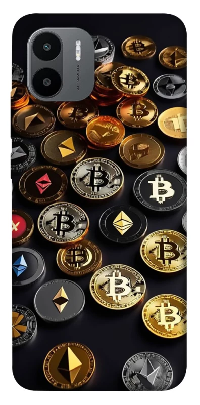 Чохол на Xiaomi Redmi A1+ / Poco C50 / A2+ Many coins фото 1 з 1
