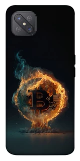 Чохол на Oppo A92s Fire Bitcoin фото 1 з 1
