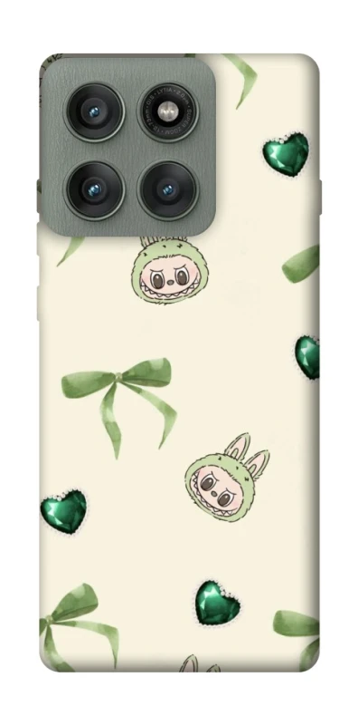 Чехол на Motorola Edge 60 Pro Labubu Green Heart фото 1 из 1