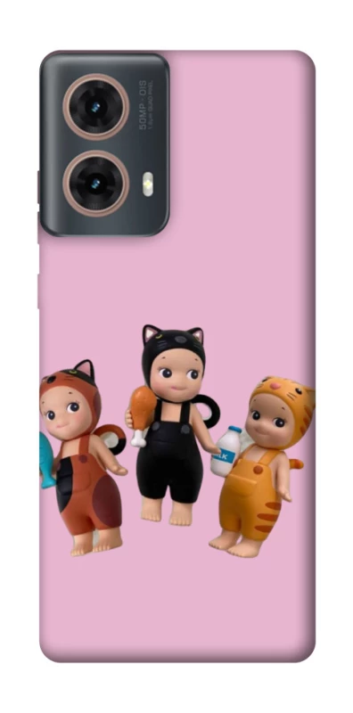 Чохол на Motorola Moto G85 Cat Cafe Trio фото 1 з 1