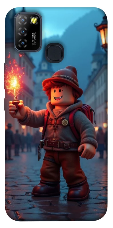 Чохол на Infinix Hot 10 Lite Roblox Fire Logo Blue Flames фото 1 з 1