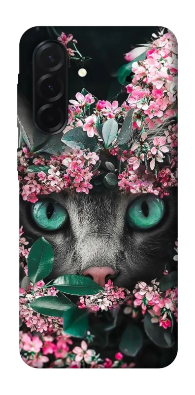 Чохол на Samsung Galaxy A37 5G Кіт в квітах фото 1 з 1