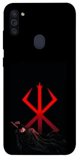 Чехол на Samsung Galaxy M11 Berserk Red Logo фото 1 из 1