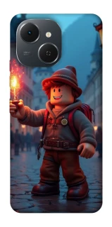 Чехол на TECNO Spark 40C Roblox Fire Logo Blue Flames фото 1 из 1