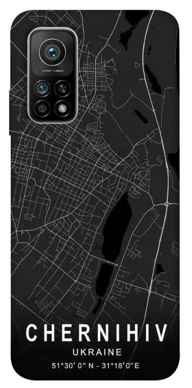 Чохол на Xiaomi Mi 10T Chernihiv map фото 1 з 1