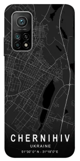 Чохол на Xiaomi Mi 10T Chernihiv map фото 1 з 1