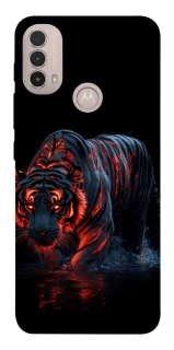 Чохол на Motorola Moto E40 fire tiger фото 1 з 1