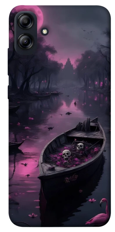 Чехол на Samsung Galaxy A04e Boat and flamingo фото 1 из 1