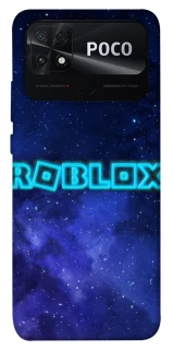 Чохол на Xiaomi Poco C40 Roblox Space Logo Blue фото 1 з 1