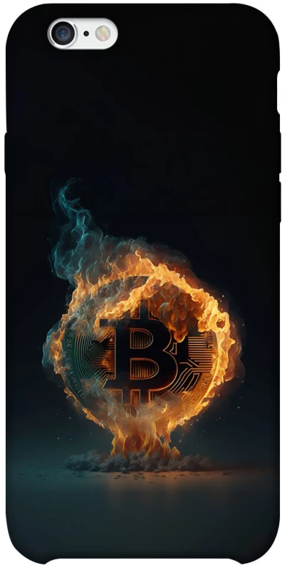 Чохол на Apple iPhone 6/6s plus (5.5") Fire Bitcoin фото 1 з 1