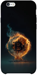Чохол на Apple iPhone 6/6s plus (5.5") Fire Bitcoin фото 1 з 1