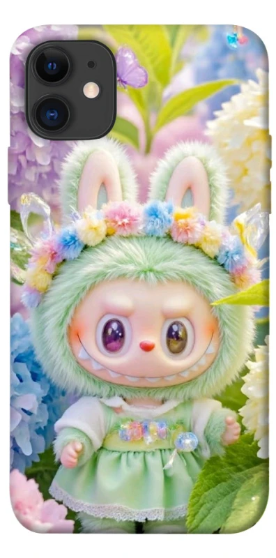 Чохол на Apple iPhone 11 (6.1") Labubu & Flowers ver.2 фото 1 з 1