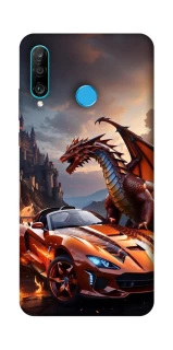 Чохол на Huawei P30 lite Сar and dragon фото 1 з 1