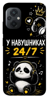 Чехол на Xiaomi Poco M5 У навушниках 24/7 фото 1 из 1