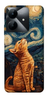 Чехол на Realme Note 60x van gogh cat фото 1 из 1