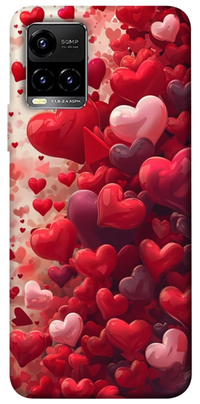 Чохол на Vivo Y21 / Y33s Many hearts фото 1 з 1