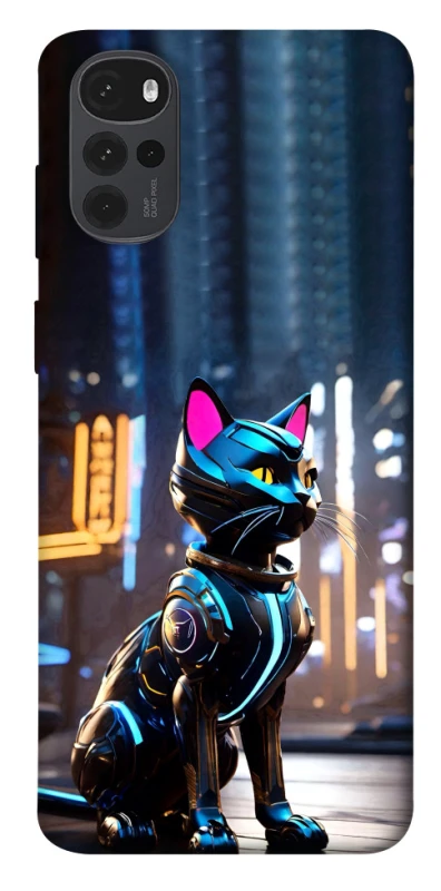 Чохол на Motorola Moto G22 Cyber cat фото 1 з 1