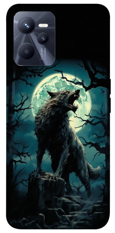 Чехол на Realme C35 Волк под луной фото 1 из 1