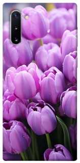 Чехол на Samsung Galaxy Note 10 Фиолетовые тюльпаны фото 1 из 1
