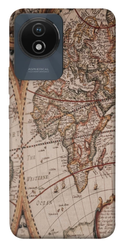 Чехол на Vivo Y02 Карта путешествий фото 1 из 1