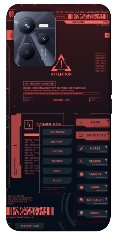 Чехол на Realme C35 Attention фото 1 из 1