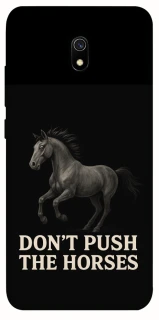 Чехол на Xiaomi Redmi 8a Don't push the horses фото 1 из 1