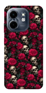 Чехол на Infinix Smart 9 4G / Hot 50i Черепа и розы фото 1 из 1