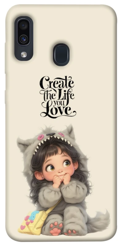 Чохол на Samsung Galaxy A20 / A30 Create the life you love фото 1 з 1