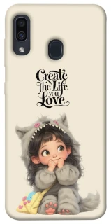 Чохол на Samsung Galaxy A20 / A30 Create the life you love фото 1 з 1