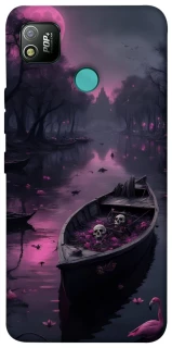 Чехол на TECNO POP 4 Boat and flamingo фото 1 из 1