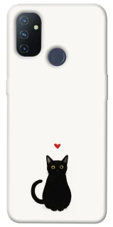 Чохол на OnePlus Nord N100 cat in love фото 1 Чохол на OnePlus Nord N100 cat in love фото 1 з 1