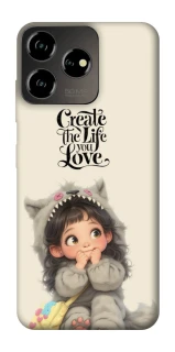 Чехол на ZTE Blade V50 Design 4G Create the life you love фото 1 из 1