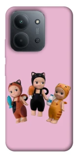 Чехол на Xiaomi Redmi 15C (Global) Cat Cafe Trio фото 1 из 1