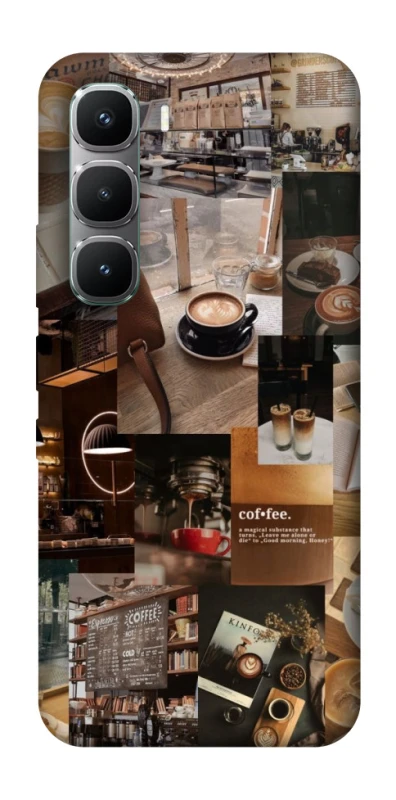 Чохол на Infinix Hot 60 Pro Coffee collage ver.2 фото 1 з 1